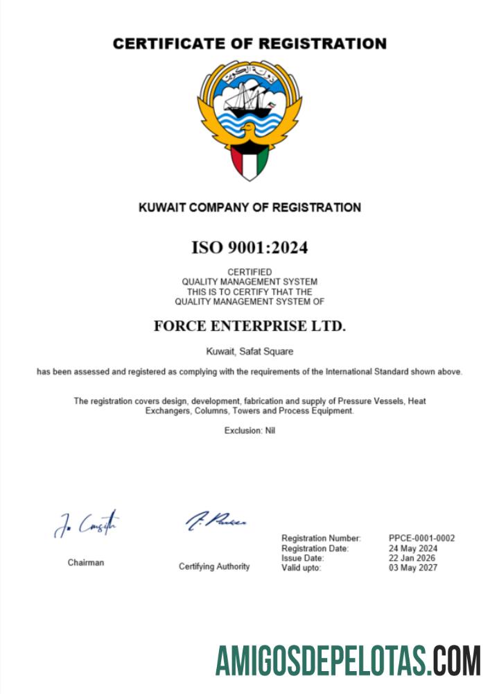 Certificado de registro comercial do Kuwait em branco modelo Word e PDF (3)